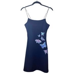 Zemeta Butterfly Mini Spagetthi Strap Dress NWOT Fits like size Small (no size)